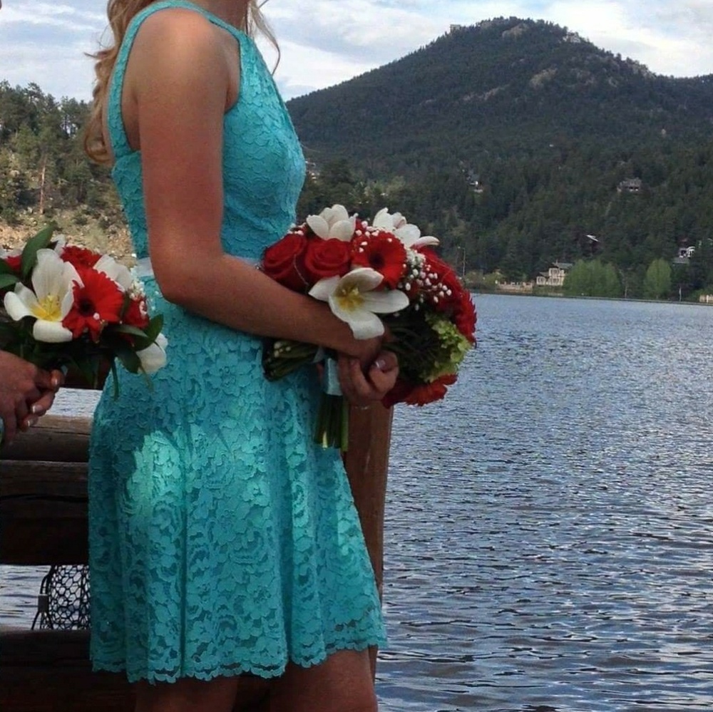 Aqua Bridesmaid Dress